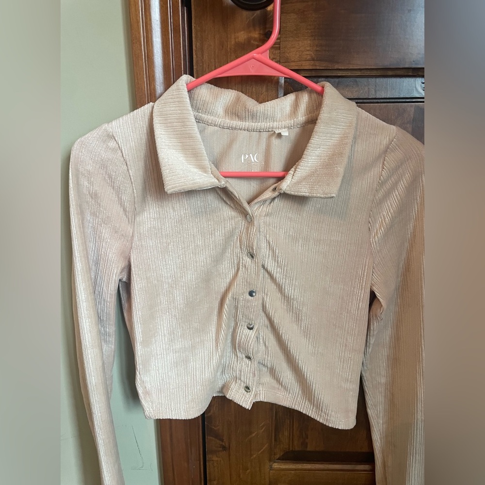 PacSun Cream/Ivory Long Sleeve, Size Small